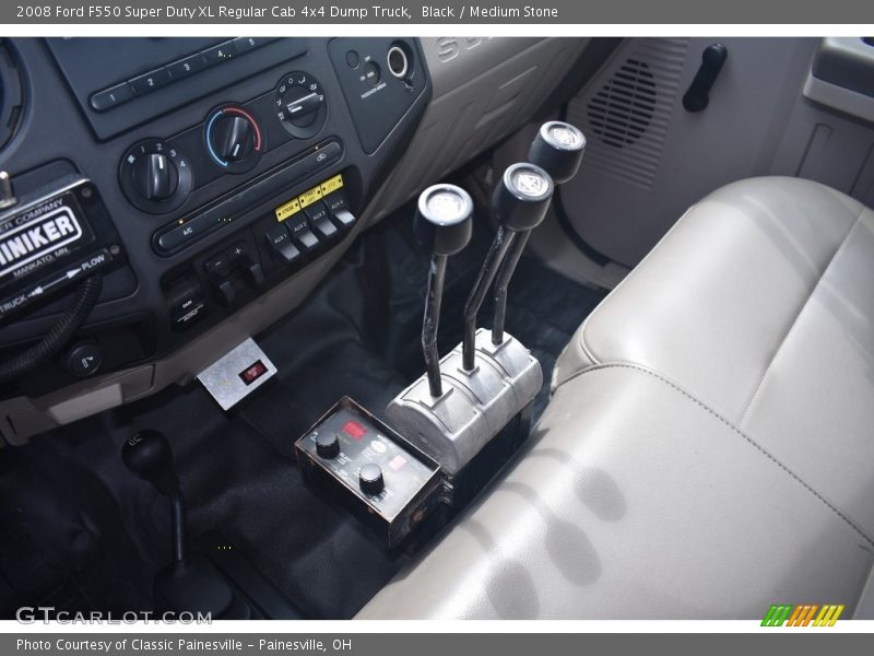 Black / Medium Stone 2008 Ford F550 Super Duty XL Regular Cab 4x4 Dump Truck