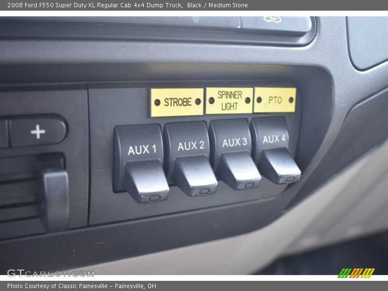 Black / Medium Stone 2008 Ford F550 Super Duty XL Regular Cab 4x4 Dump Truck