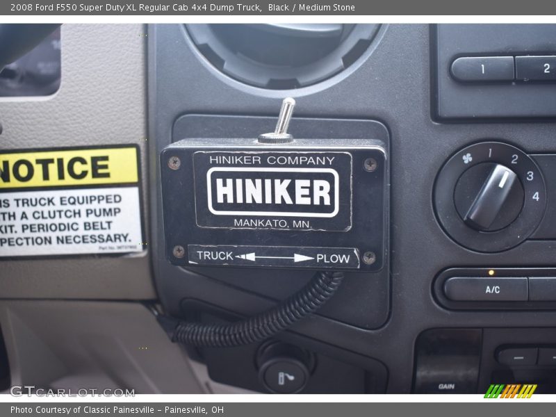 Black / Medium Stone 2008 Ford F550 Super Duty XL Regular Cab 4x4 Dump Truck