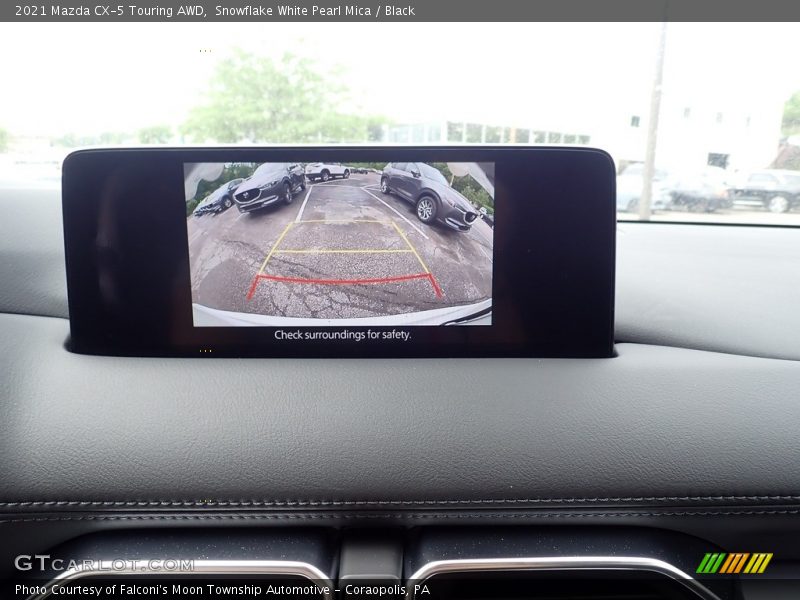 Snowflake White Pearl Mica / Black 2021 Mazda CX-5 Touring AWD