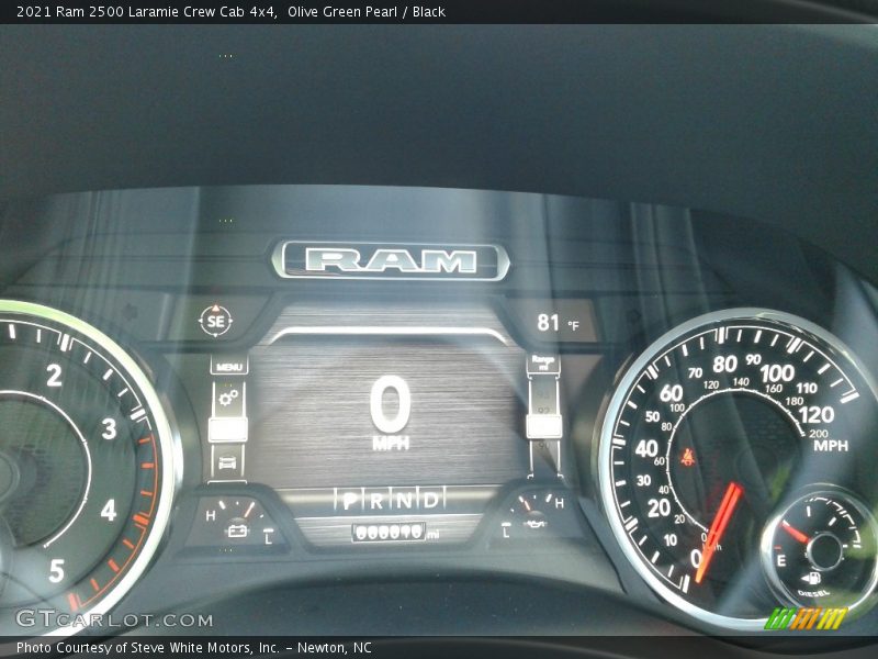 Olive Green Pearl / Black 2021 Ram 2500 Laramie Crew Cab 4x4