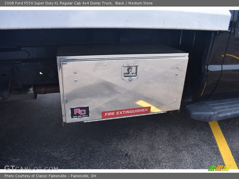 Black / Medium Stone 2008 Ford F550 Super Duty XL Regular Cab 4x4 Dump Truck