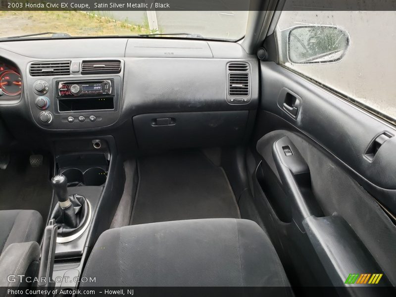 Satin Silver Metallic / Black 2003 Honda Civic EX Coupe