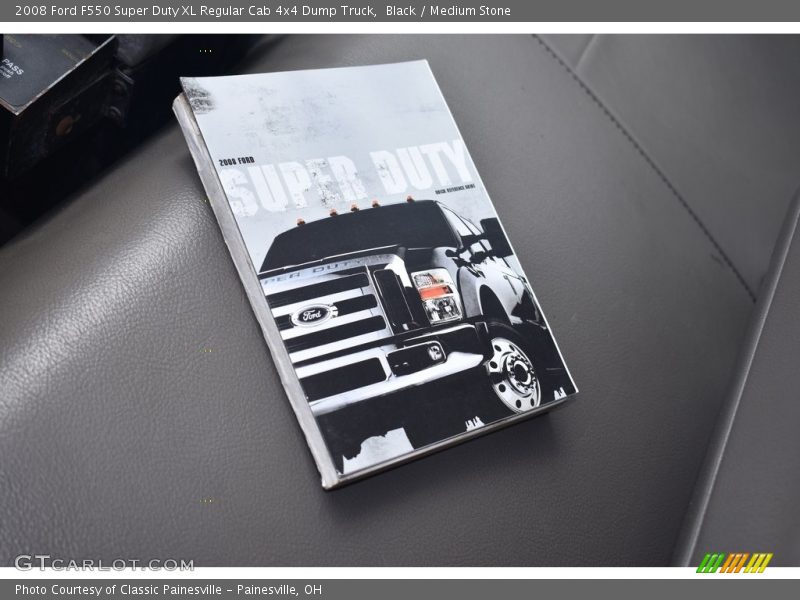 Black / Medium Stone 2008 Ford F550 Super Duty XL Regular Cab 4x4 Dump Truck