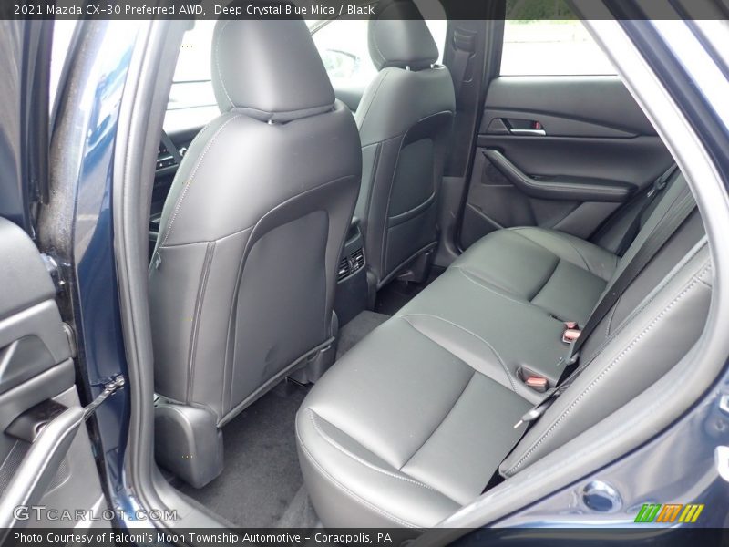 Deep Crystal Blue Mica / Black 2021 Mazda CX-30 Preferred AWD