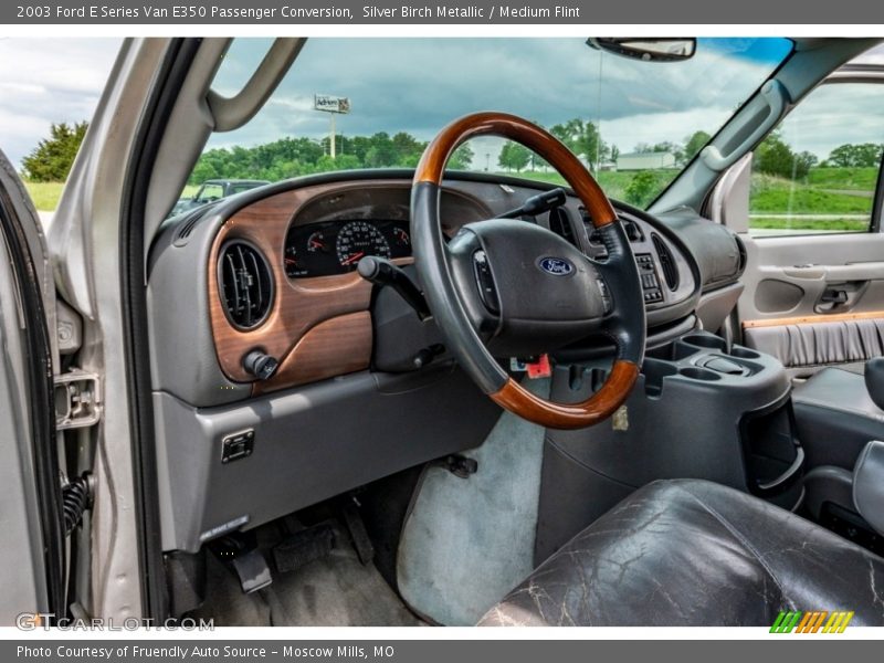 Silver Birch Metallic / Medium Flint 2003 Ford E Series Van E350 Passenger Conversion