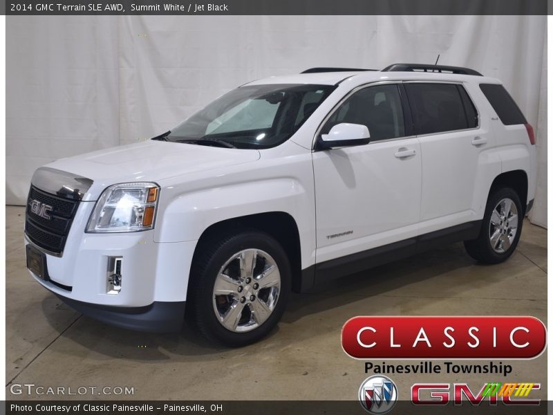 Summit White / Jet Black 2014 GMC Terrain SLE AWD
