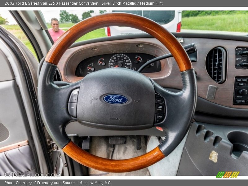 Silver Birch Metallic / Medium Flint 2003 Ford E Series Van E350 Passenger Conversion