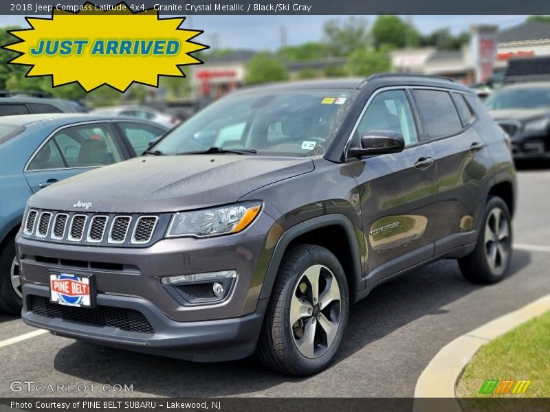 Granite Crystal Metallic / Black/Ski Gray 2018 Jeep Compass Latitude 4x4