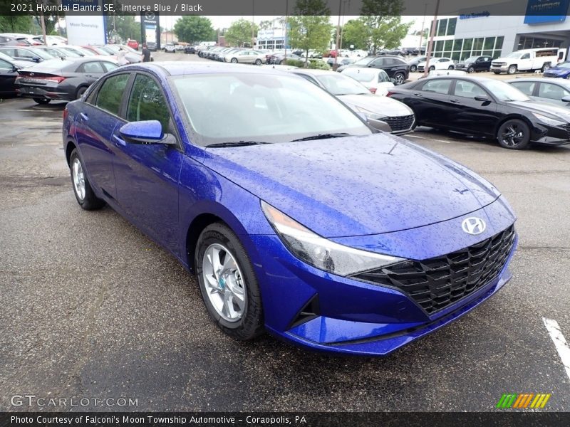 Intense Blue / Black 2021 Hyundai Elantra SE