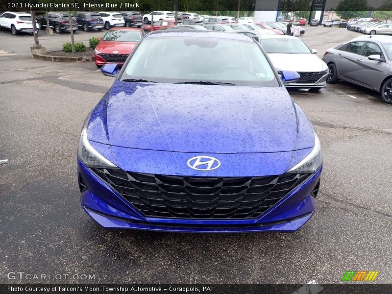 Intense Blue / Black 2021 Hyundai Elantra SE