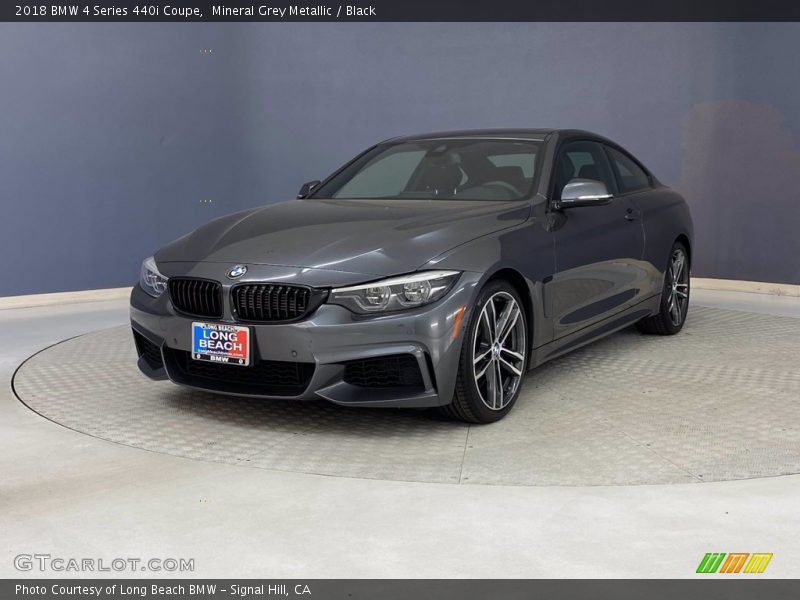 Mineral Grey Metallic / Black 2018 BMW 4 Series 440i Coupe