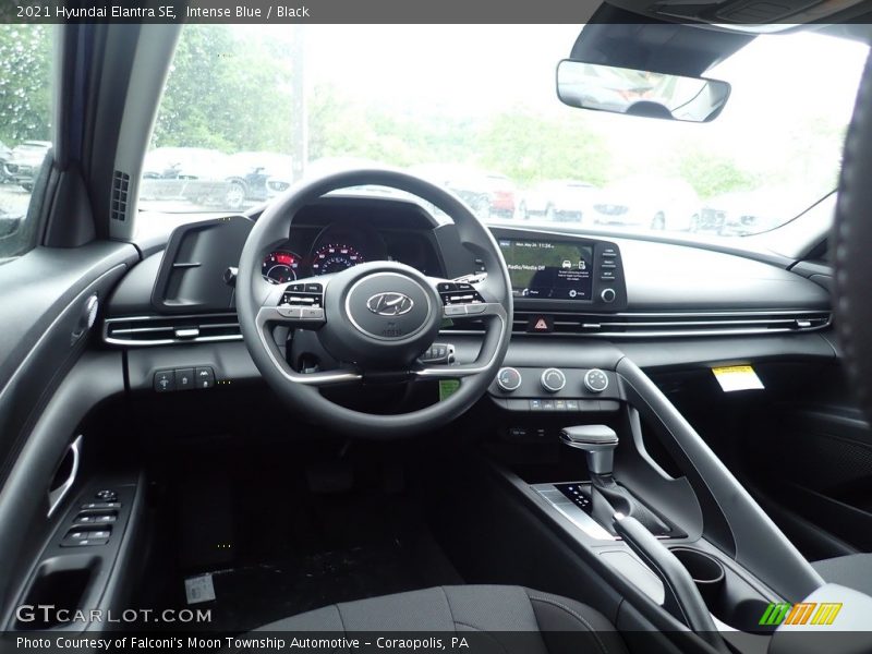 Intense Blue / Black 2021 Hyundai Elantra SE