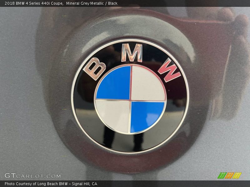 Mineral Grey Metallic / Black 2018 BMW 4 Series 440i Coupe