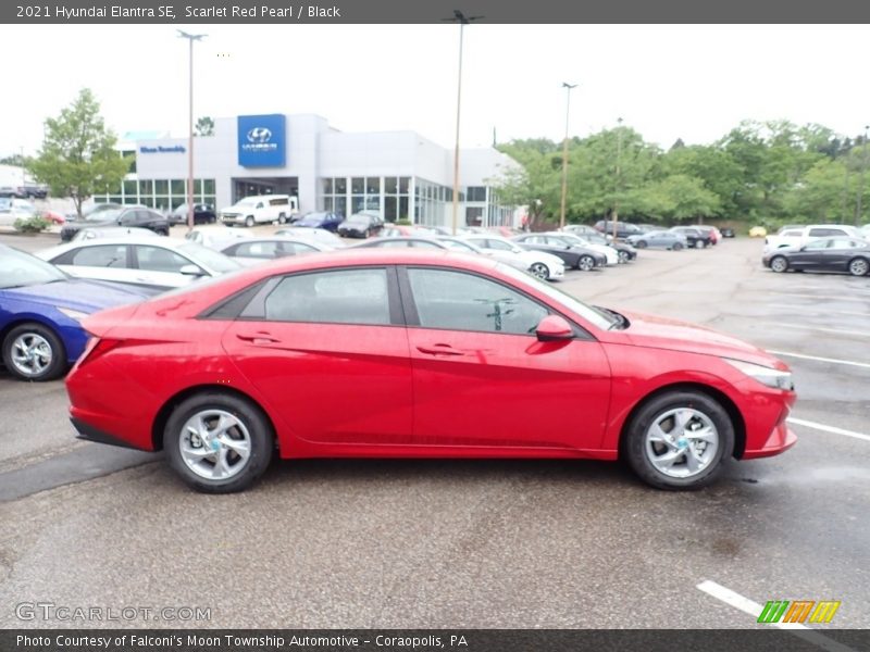 Scarlet Red Pearl / Black 2021 Hyundai Elantra SE