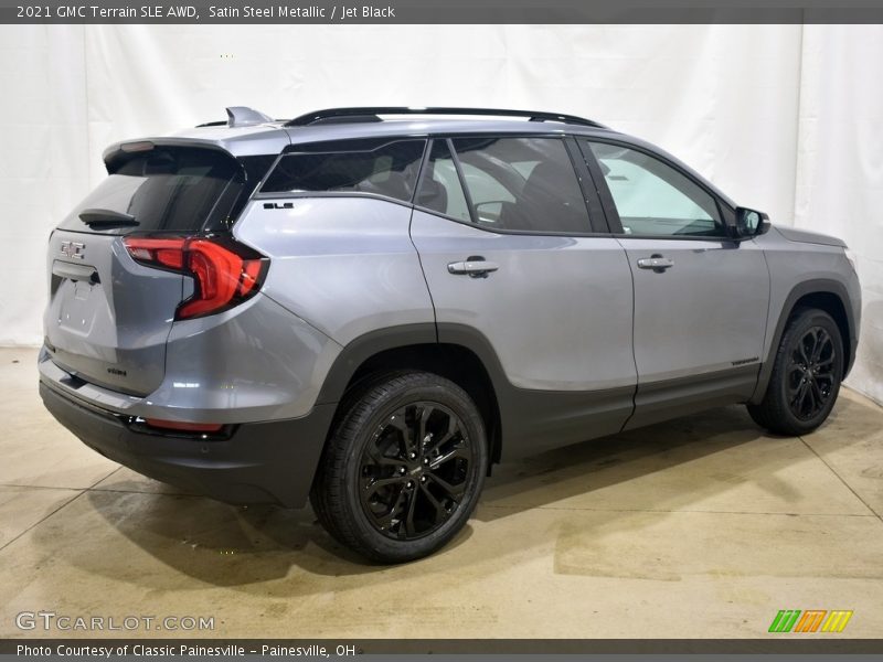 Satin Steel Metallic / Jet Black 2021 GMC Terrain SLE AWD