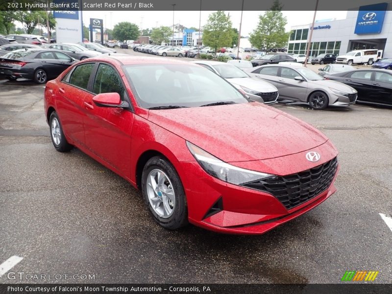 Scarlet Red Pearl / Black 2021 Hyundai Elantra SE