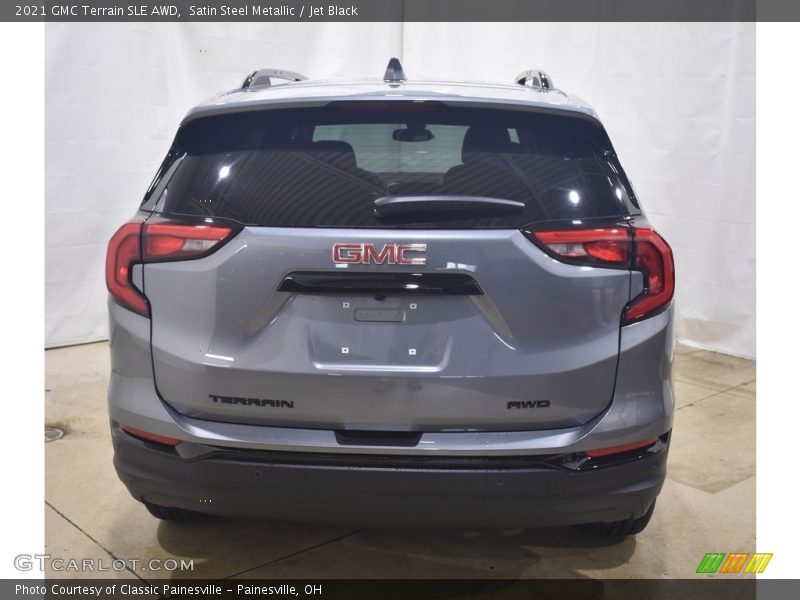 Satin Steel Metallic / Jet Black 2021 GMC Terrain SLE AWD