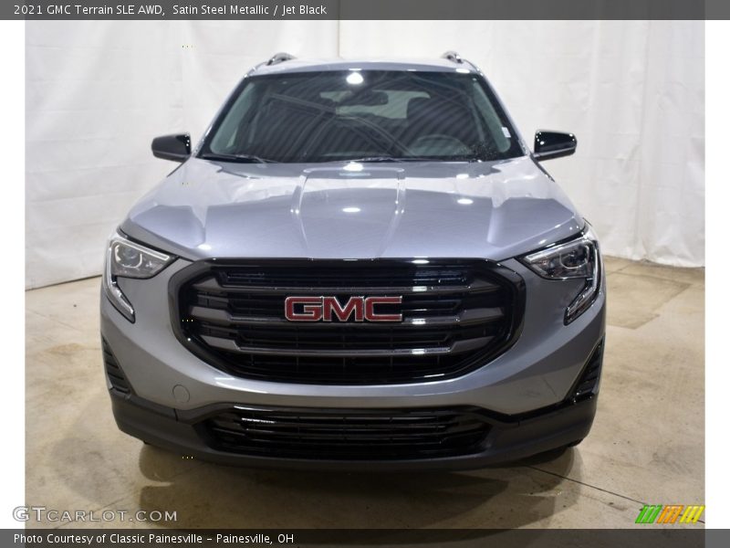 Satin Steel Metallic / Jet Black 2021 GMC Terrain SLE AWD