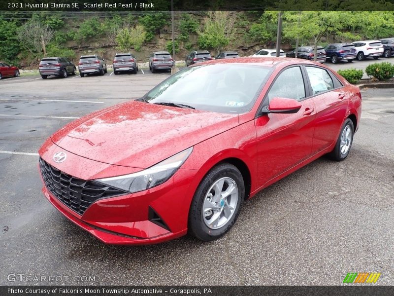Scarlet Red Pearl / Black 2021 Hyundai Elantra SE