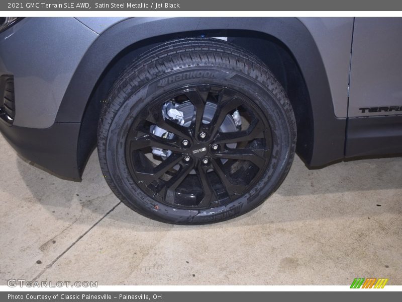Satin Steel Metallic / Jet Black 2021 GMC Terrain SLE AWD