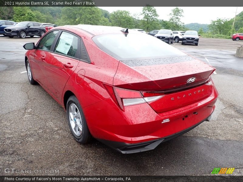 Scarlet Red Pearl / Black 2021 Hyundai Elantra SE