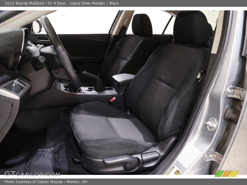 Liquid Silver Metallic / Black 2013 Mazda MAZDA3 i SV 4 Door
