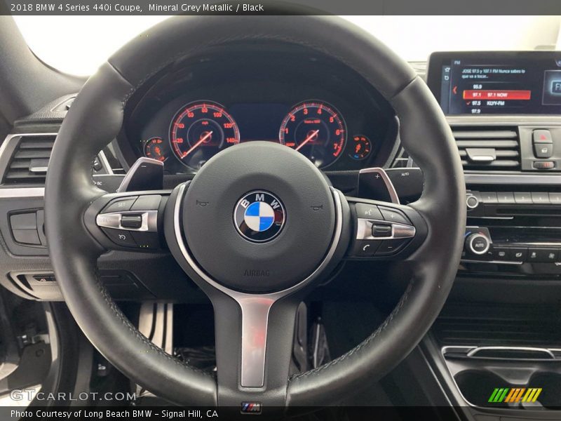 Mineral Grey Metallic / Black 2018 BMW 4 Series 440i Coupe