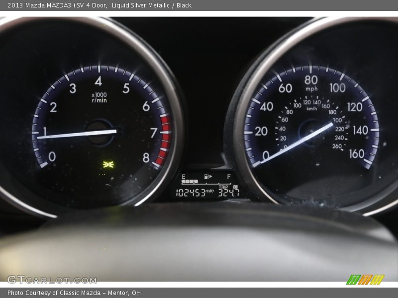 Liquid Silver Metallic / Black 2013 Mazda MAZDA3 i SV 4 Door