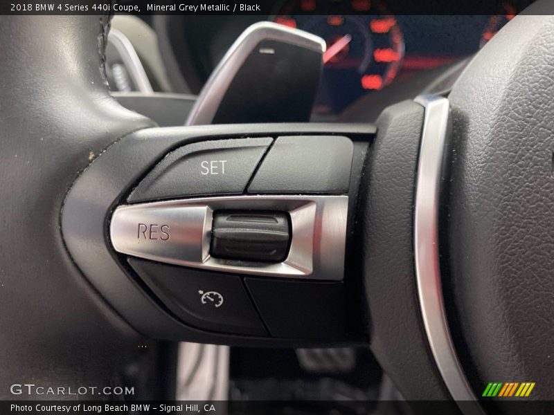 Mineral Grey Metallic / Black 2018 BMW 4 Series 440i Coupe