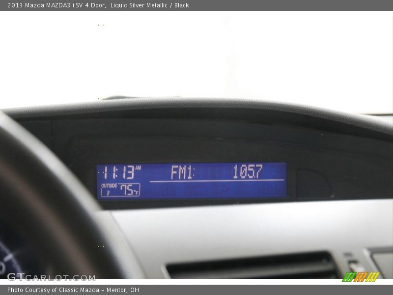 Liquid Silver Metallic / Black 2013 Mazda MAZDA3 i SV 4 Door