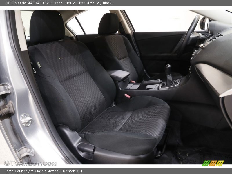 Liquid Silver Metallic / Black 2013 Mazda MAZDA3 i SV 4 Door