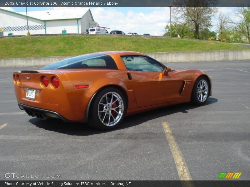 Atomic Orange Metallic / Ebony 2009 Chevrolet Corvette Z06