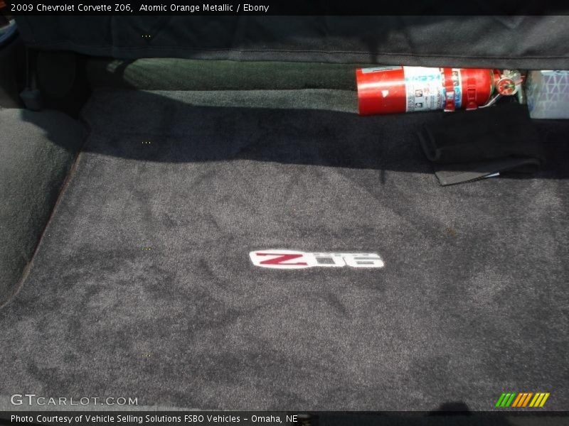 Atomic Orange Metallic / Ebony 2009 Chevrolet Corvette Z06
