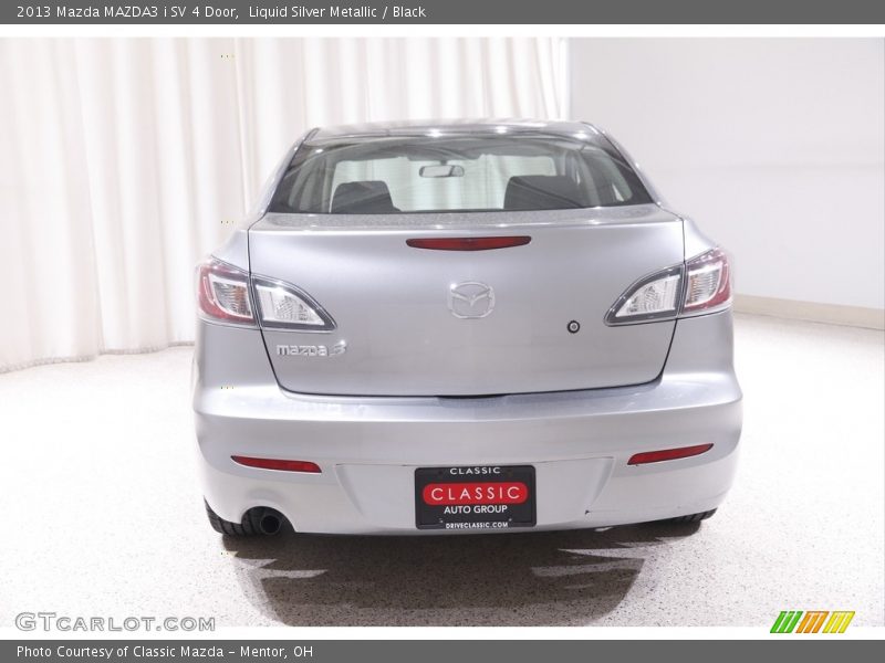 Liquid Silver Metallic / Black 2013 Mazda MAZDA3 i SV 4 Door