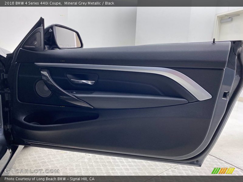 Mineral Grey Metallic / Black 2018 BMW 4 Series 440i Coupe