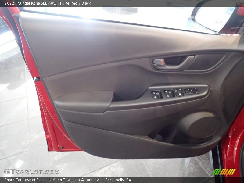 Pulse Red / Black 2022 Hyundai Kona SEL AWD