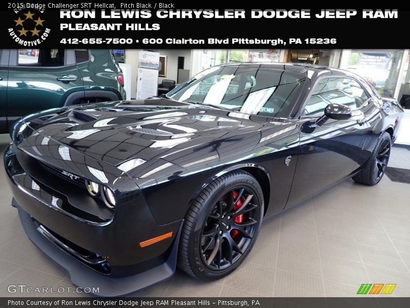 Pitch Black / Black 2015 Dodge Challenger SRT Hellcat