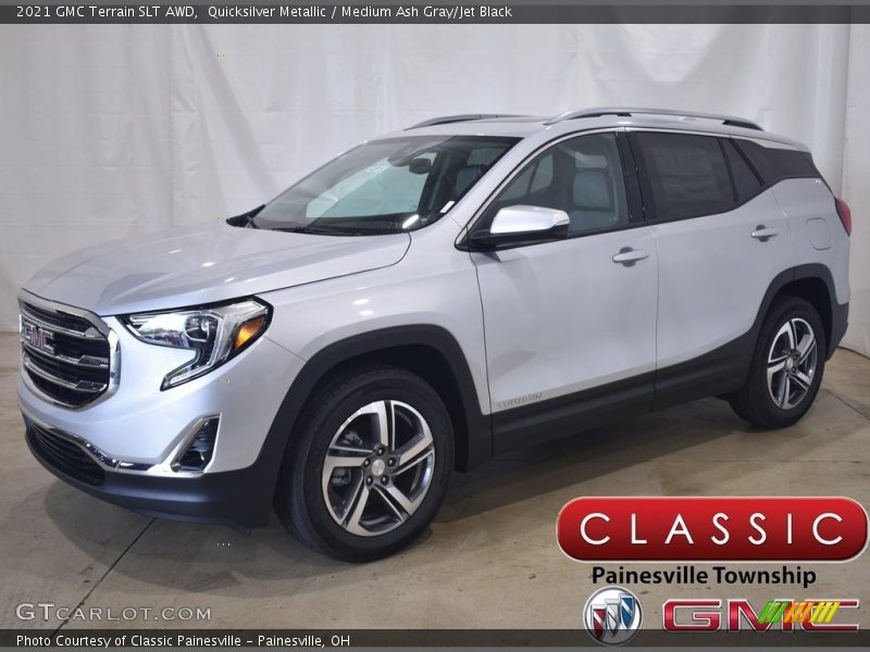 Quicksilver Metallic / Medium Ash Gray/Jet Black 2021 GMC Terrain SLT AWD