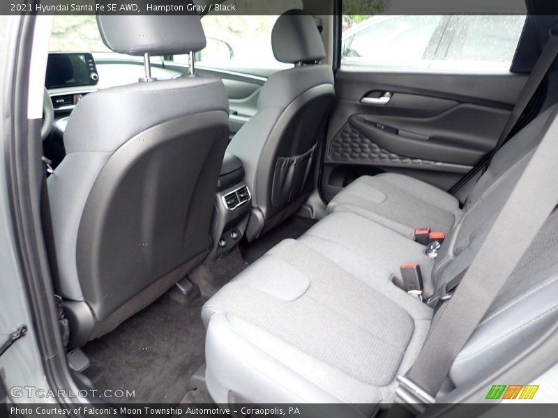 Hampton Gray / Black 2021 Hyundai Santa Fe SE AWD