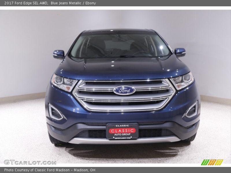 Blue Jeans Metallic / Ebony 2017 Ford Edge SEL AWD