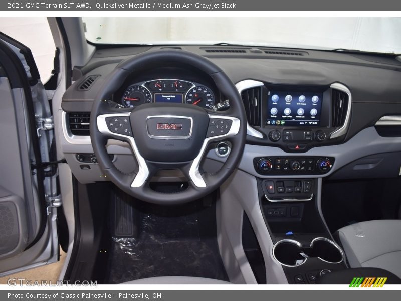 Quicksilver Metallic / Medium Ash Gray/Jet Black 2021 GMC Terrain SLT AWD