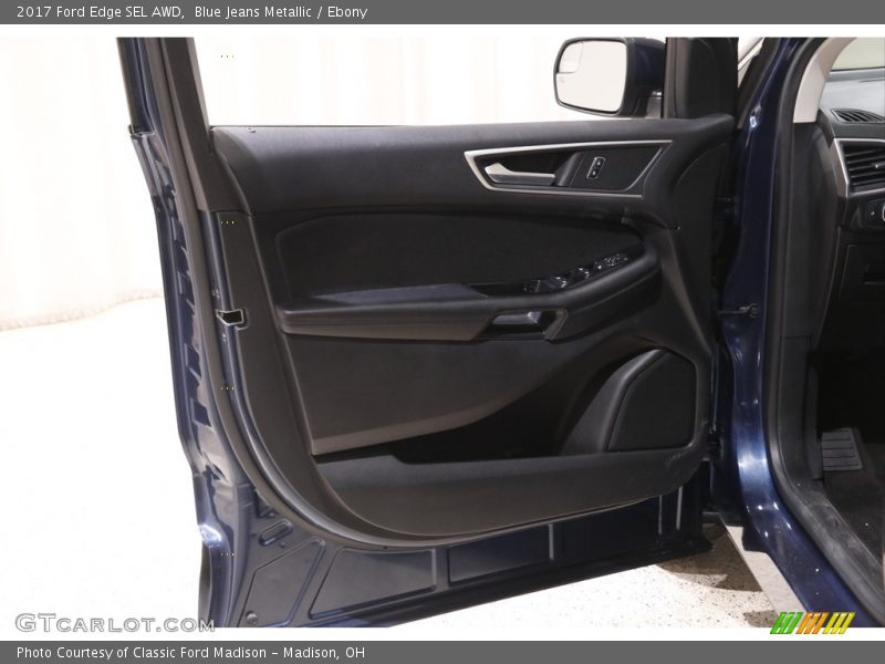 Blue Jeans Metallic / Ebony 2017 Ford Edge SEL AWD
