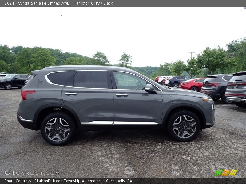 Hampton Gray / Black 2021 Hyundai Santa Fe Limited AWD