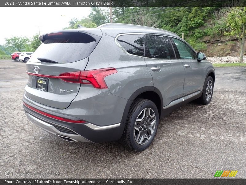 Hampton Gray / Black 2021 Hyundai Santa Fe Limited AWD