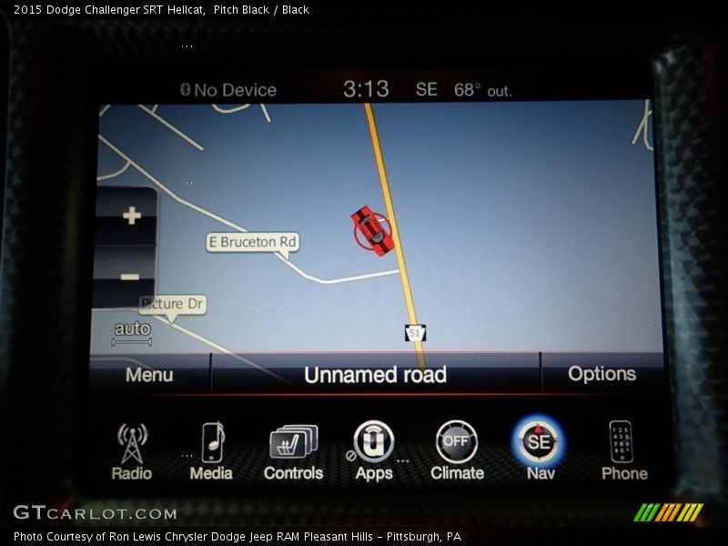 Pitch Black / Black 2015 Dodge Challenger SRT Hellcat