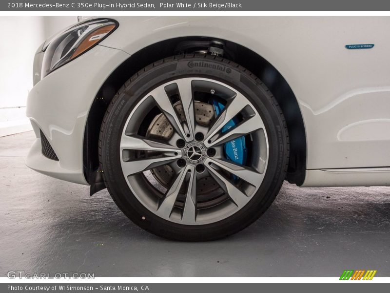 Polar White / Silk Beige/Black 2018 Mercedes-Benz C 350e Plug-in Hybrid Sedan