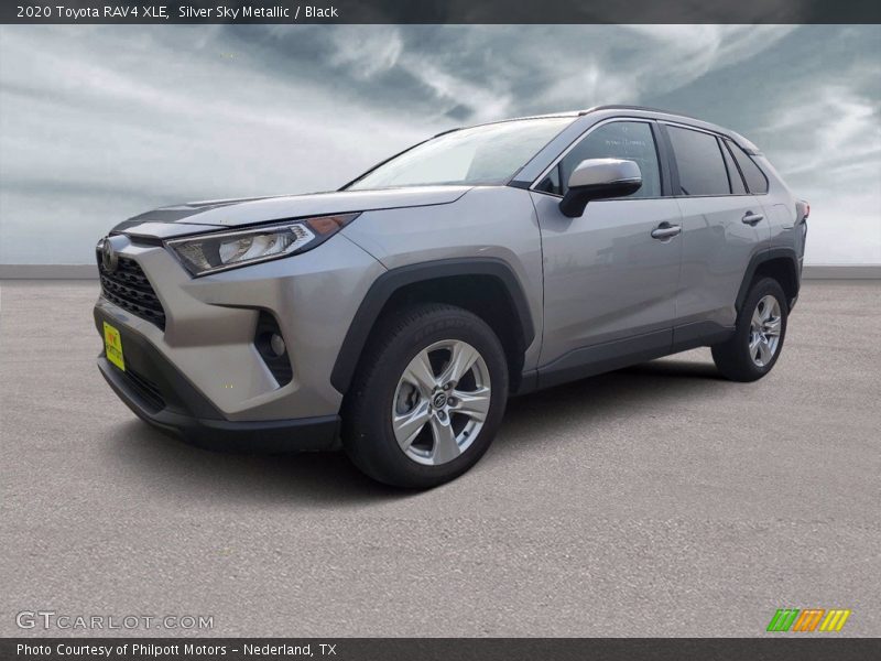 Silver Sky Metallic / Black 2020 Toyota RAV4 XLE