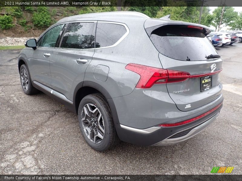 Hampton Gray / Black 2021 Hyundai Santa Fe Limited AWD