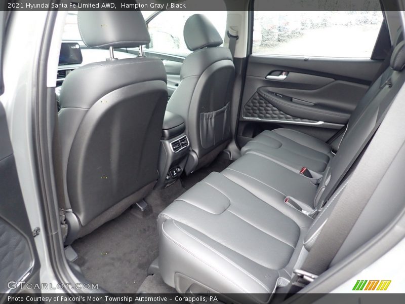 Hampton Gray / Black 2021 Hyundai Santa Fe Limited AWD